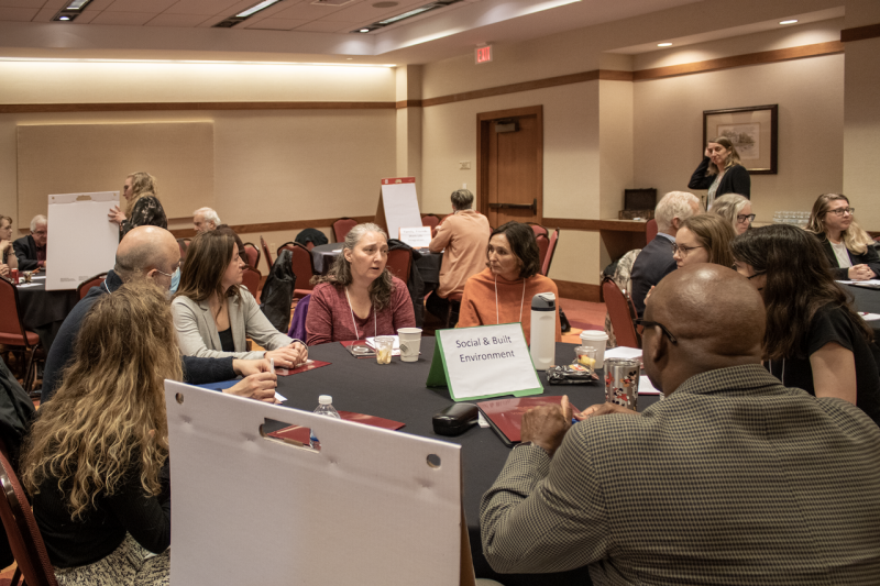 people sitting at table