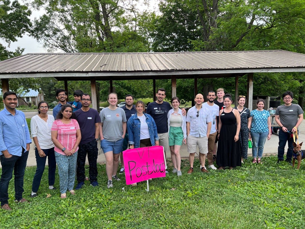 In May 2022, the Virginia Tech Postdoc Association held a summer cookout potluck at  Blacksburg Municipal Park.