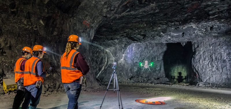 Virginia Tech researcher Richard Bishop continues to develop autonomous technologies to assess and predict the safety of underground mines. This work also provides opportunities for mining and minerals engineering students to gain hands-on experience in new technologies. Photo by Richard Bishop for Virginia Tech.