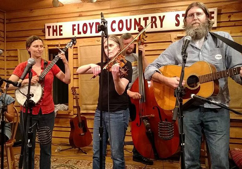 Outside of work, Chis Dunavant (right) has performed in the band Happy Hollow Stringband over the last 10 years.